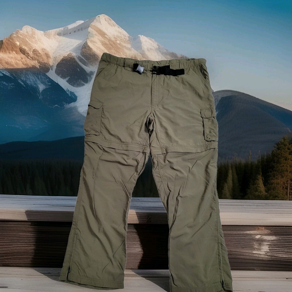 🌲Boy Scouts America Switchback Pants Men XL Convertible Cargo Zip Cuff Gorpcore